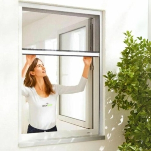 רשת גלילה אלומיניום לחלון DIY נגד יתושים 160*130 ס”מ לבן